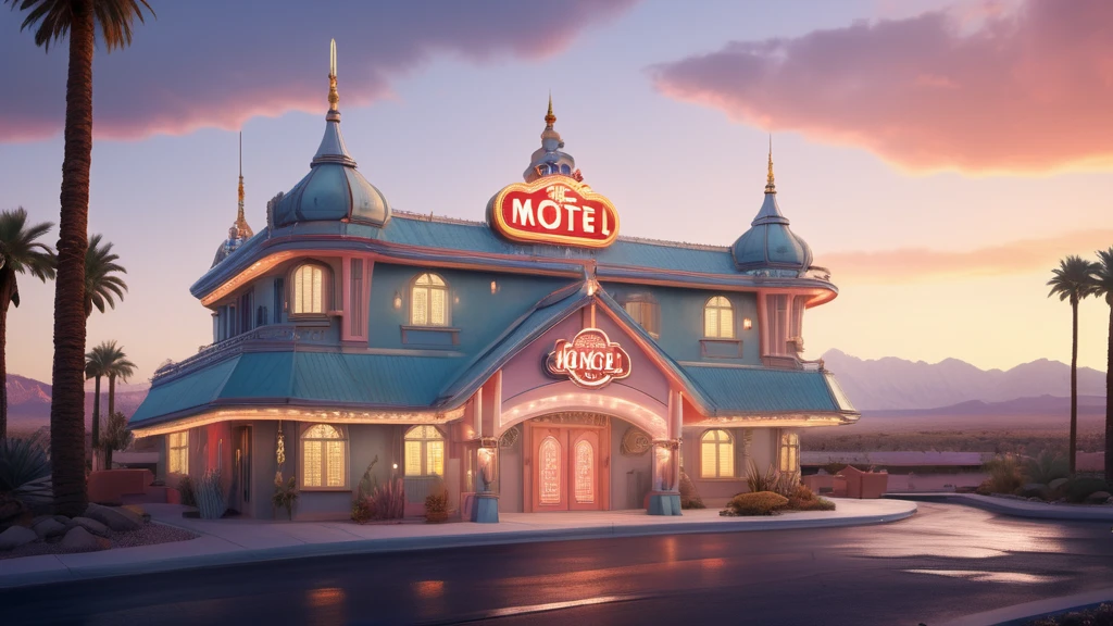 Álomfejtés: egy színes motel, amely a kaland és az új élmények szimbóluma lehet.
