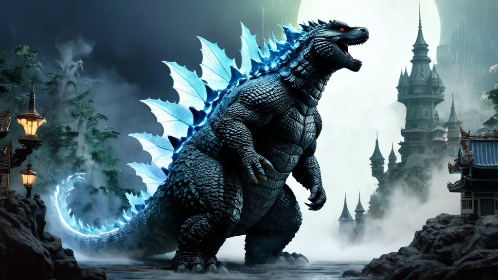 A hatalmas Godzilla megjelenése az álomban erőt és félelmet szimbolizálhat.