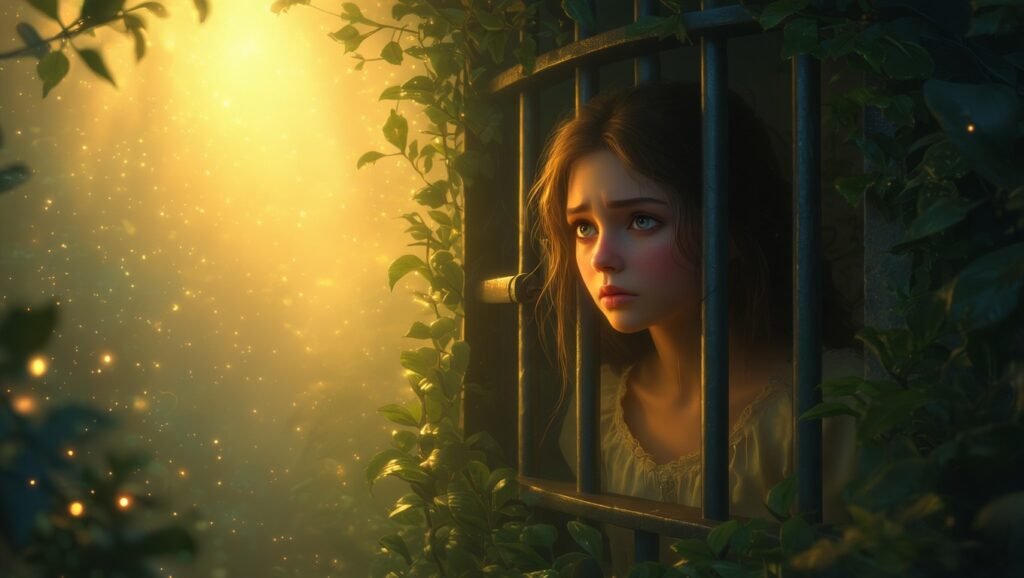 Az álomban való bezártság a szorongás és a vágy szimbóluma, amely a szabadulás utáni vágyat tükrözi.