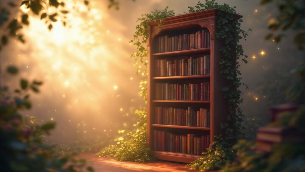 Az álombeli könyvespolc a tudás és rend szimbóluma, amely az életünkben rejlő lehetőségekre utal.