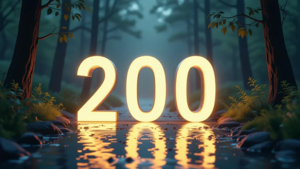 A 200-as szám különleges jelentéssel bírhat az álmokban, új kezdeteket, célokat jelölve.