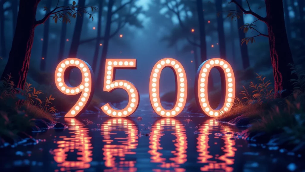 A 9500-as szám álomban a bőség és a lehetőségek szimbóluma, amely új kezdeteket és fejlődést jelez.