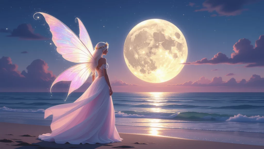 Az álomfejtés szerint a tündér és a telihold az álmok beteljesülését jelzi, új lehetőségeket hozva.