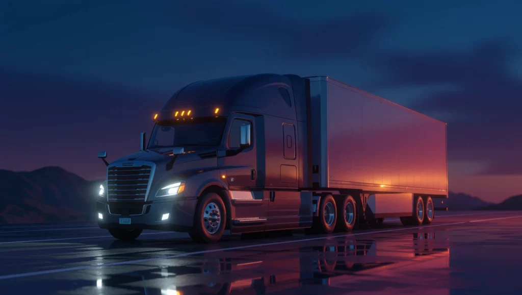 A kamion az utazás szimbóluma, álmainkban a felfedezés vágyát tükrözi.