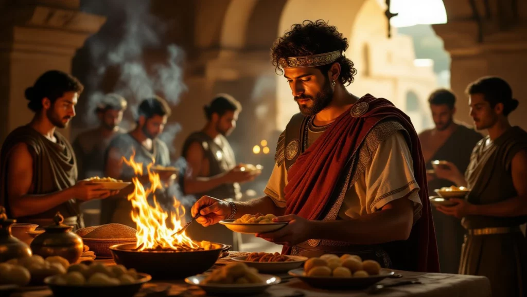 Az álom, amelyben étkezés zajlik, a közösség és a megosztás fontosságát szimbolizálja.