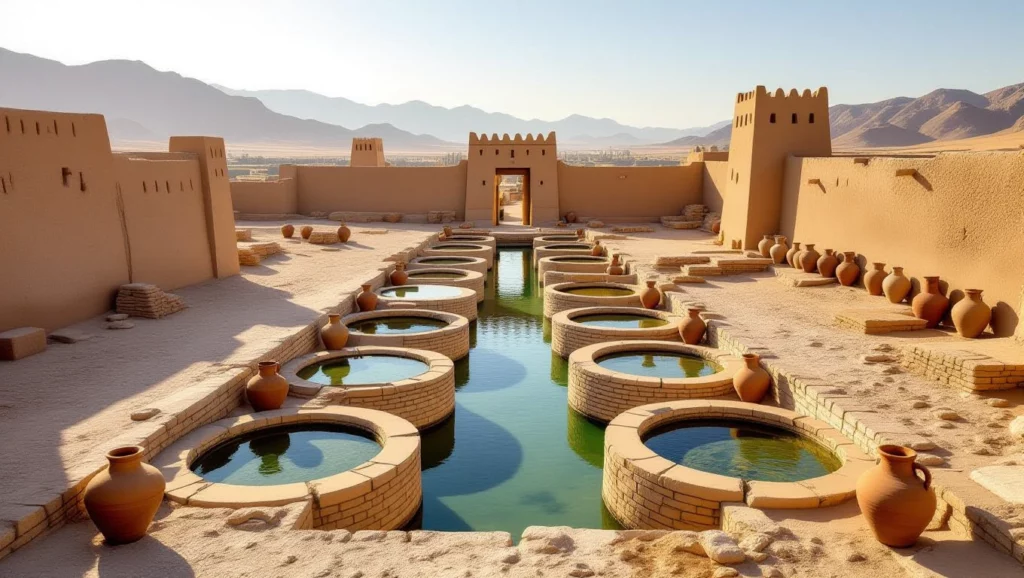 Az ősi vízgyűjtők és kerámiák álomfejtése a múlt emlékeit idézi.