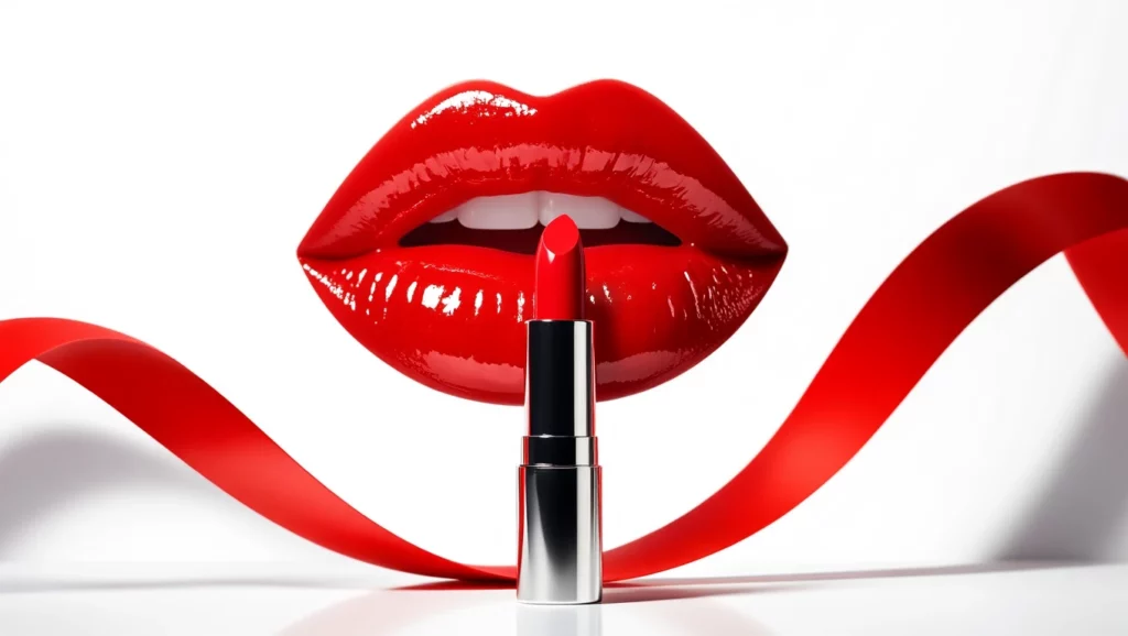 A piros rúzs és a csábító ajkak álomfejtése az önbizalom és a vonzalom szimbóluma.