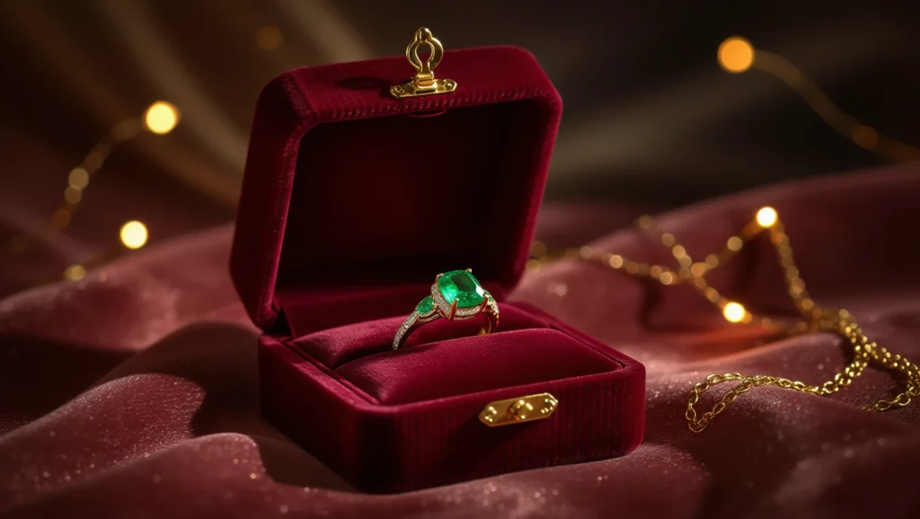 Az ékszer álmodása a gazdagság és a boldogság szimbóluma, a smaragd kő a remény és a szeretet megjelenítője.