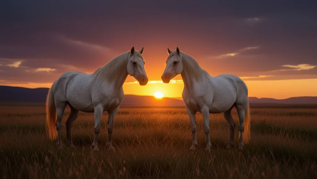 A vadlovak a naplementében a szabadság és a harmónia szimbólumai, amelyeket az álmainkban keresünk.