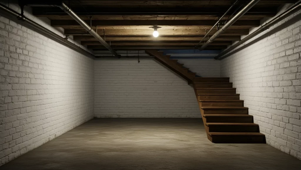 Egy alagsor, amely a mélyebb gondolatokat és érzéseket szimbolizálja, az önmagunkkal való szembenézést jelképezheti.