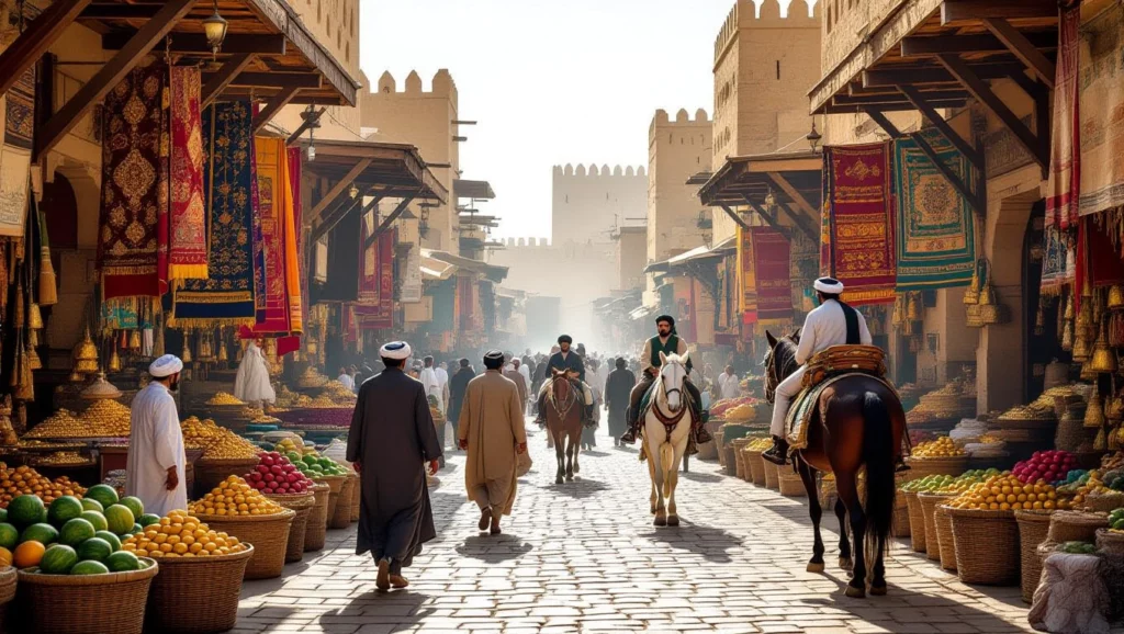 A bazár nyüzsgő élete álmainkban új lehetőségeket és felfedezéseket szimbolizál.