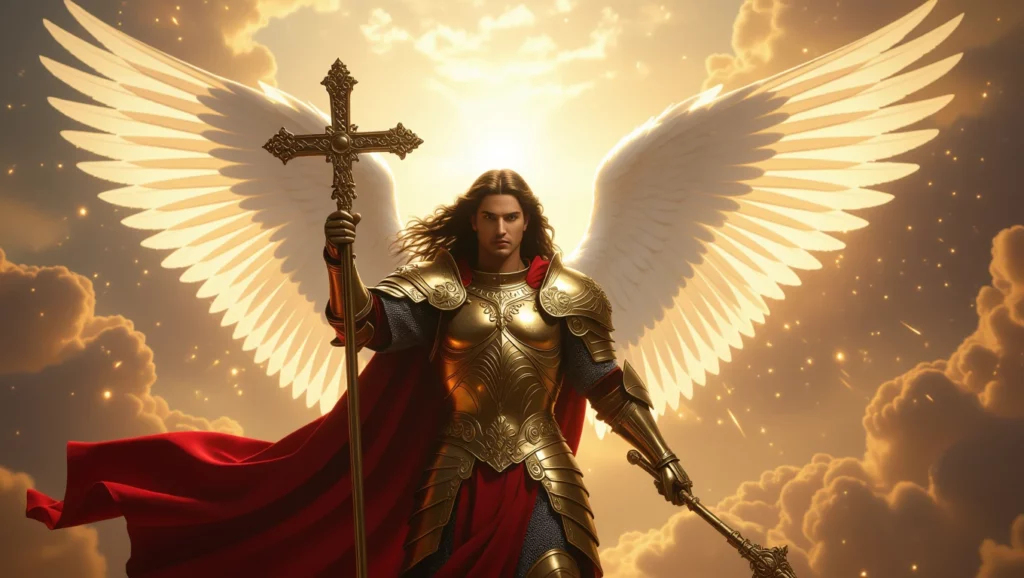 Az arkangyal megjelenése a védelem és a bátorság szimbóluma, amely álmainkban a spirituális útmutatást jelzi.