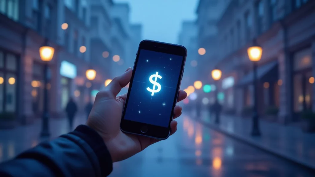 Az álomban megjelenő telefon és pénz szimbólum a gazdagság és a siker vágyát jelzi.