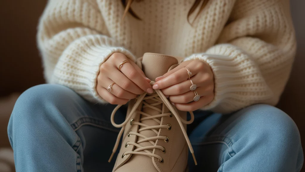 A cipőfűzés a biztonság és az új kezdetek szimbóluma, álmainkban a felkészülésre utal.