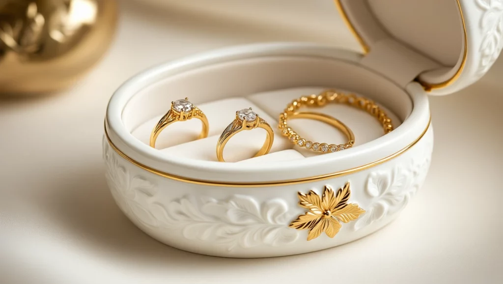 Az ékszerdobozban található gyönyörű ékszerek álmainkban a gazdagság és a szerelem szimbólumai.