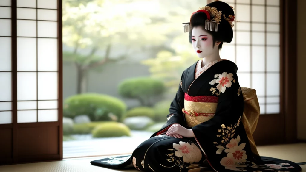 A gésa eleganciája és nyugalma álmainkban a harmóniát és a szépséget szimbolizálja.