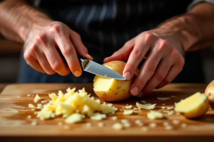 A burgonya hámozása az új kezdetek és lehetőségek szimbóluma az álmokban.