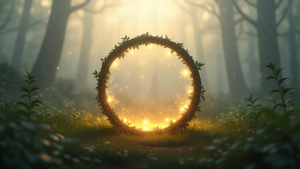 A karika az álmok kapuját szimbolizálja, lehetőségeket és új kezdeteket jelez.