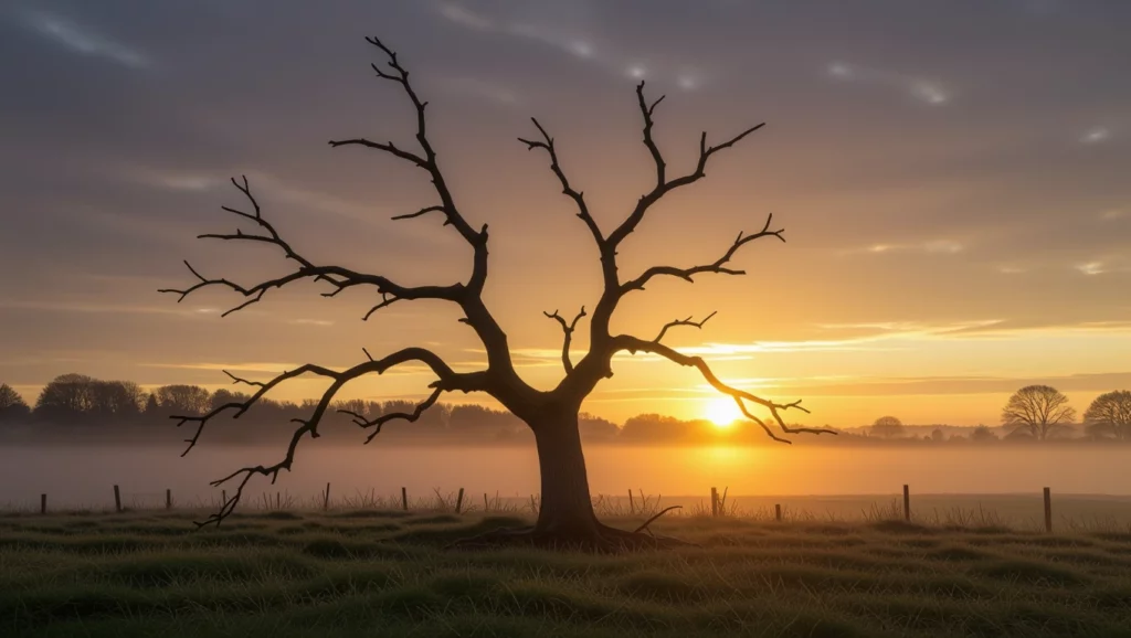 A kiszáradt fa szimbolizálhatja a veszteséget és a megújulást az álmokban.