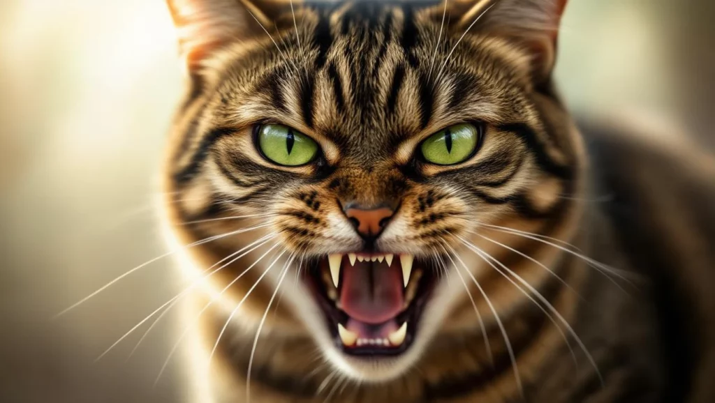 A macskaharapás gyakran a rejtett félelmek és agressziók szimbóluma, amely figyelmeztet a belső feszültségekre.