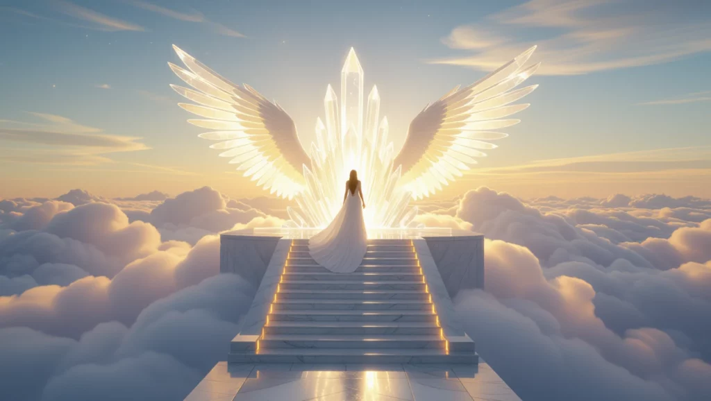 A mennyország kapuja, amely a tisztaság és a béke szimbóluma, álmaink beteljesülését jelképezi.