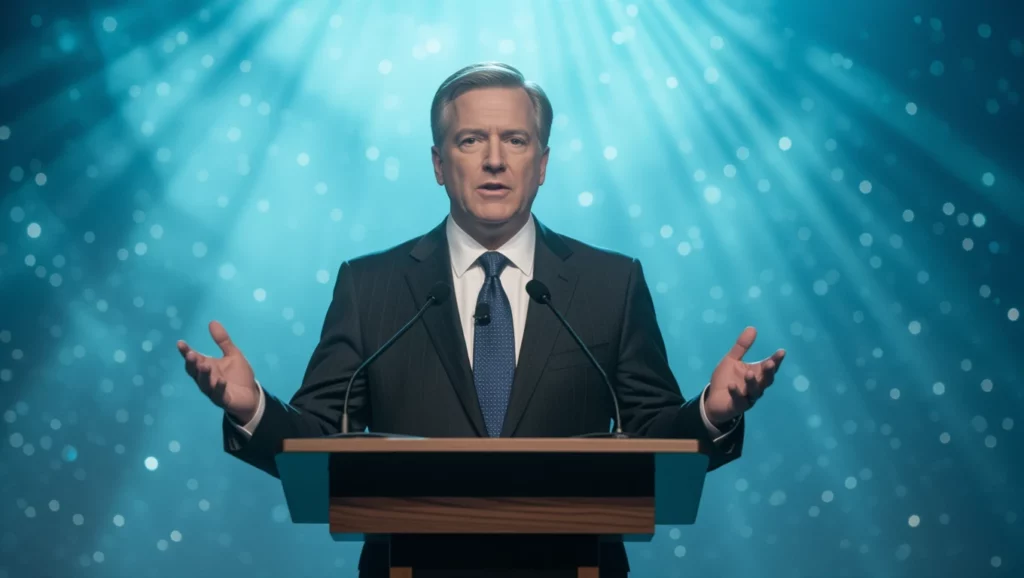 Egy miniszter beszédet mond, ami az ambíció és a vezetés szimbóluma lehet. Az álomfejtés szerint a hatalomra való vágyat jelképezi.