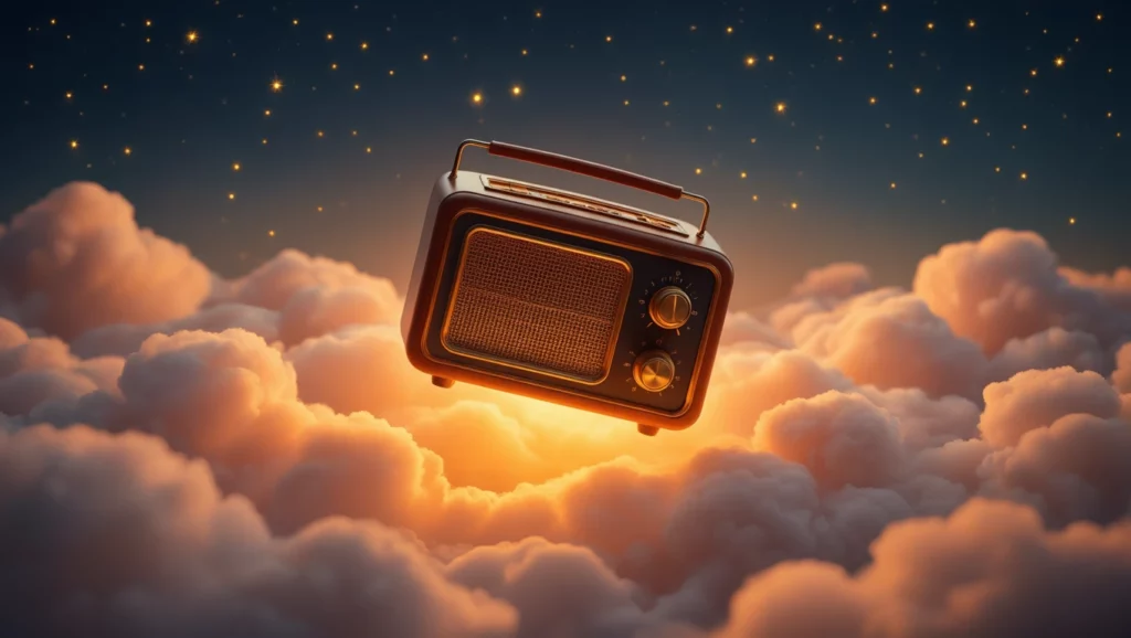 A rádió az álmok világának szimbóluma, a kommunikáció és az üzenetek fontosságát jelzi.