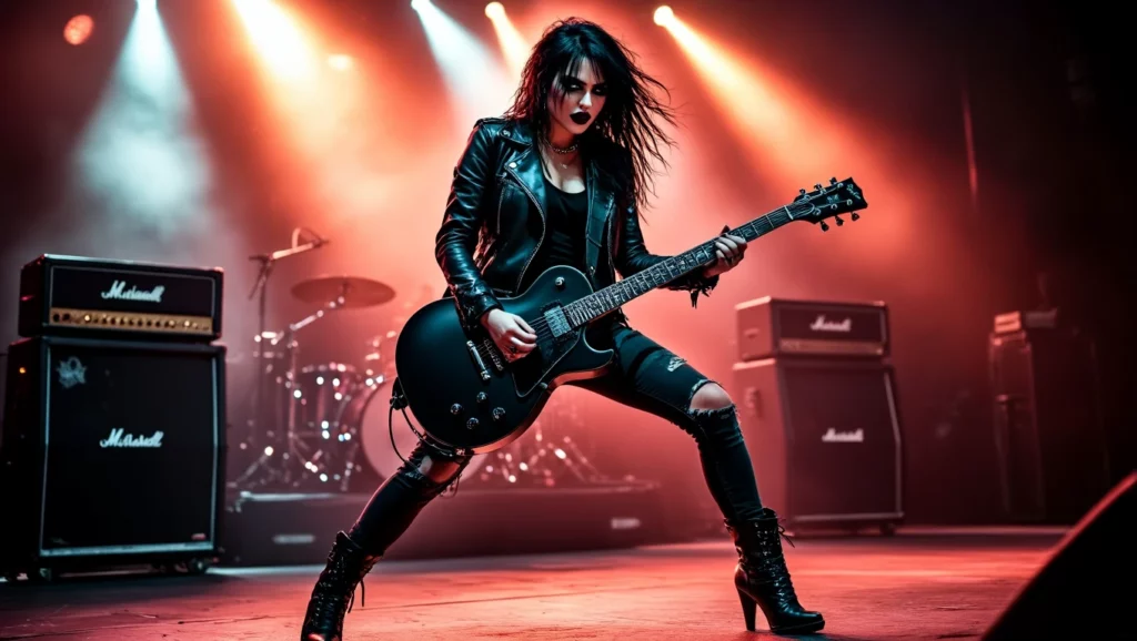 A színpadon álló rockzenész álma a zene és a szenvedély megéléséről szól.