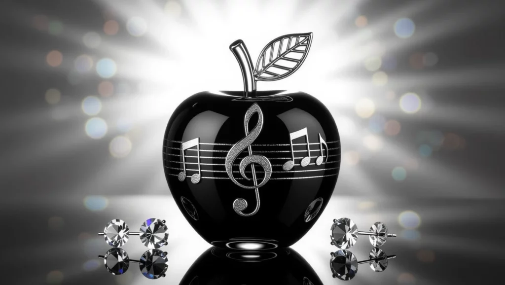 Az álomfejtésben a zene és a szépség szimbóluma, a fekete alma a kreativitás és az érzelmek kifejezését jelzi.