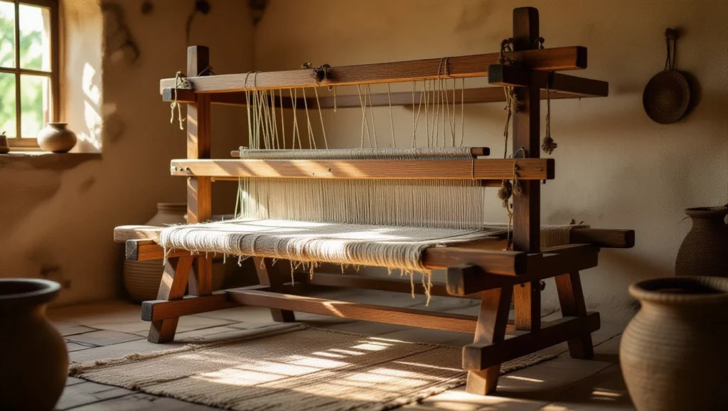 A szövőgép a kreativitás és a hagyomány szimbóluma, álmainkban a múlt és a jövő fonódik össze.