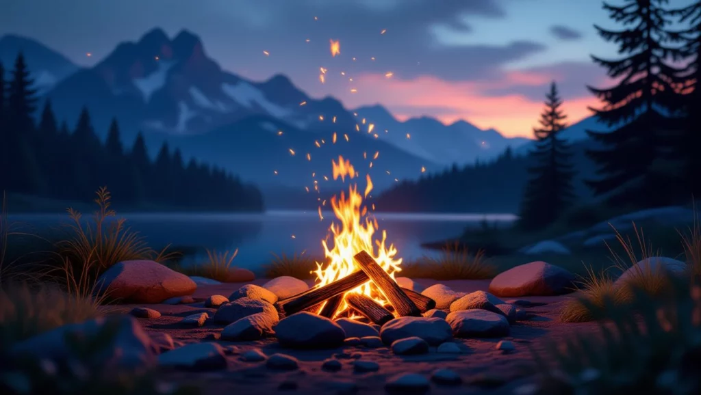 A tábortűz fénye és melege álmaik megvalósítására ösztönöz.