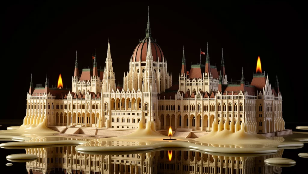 A viasz országház álomszerű megjelenése, amely a kreativitás és a vágyak szimbóluma.