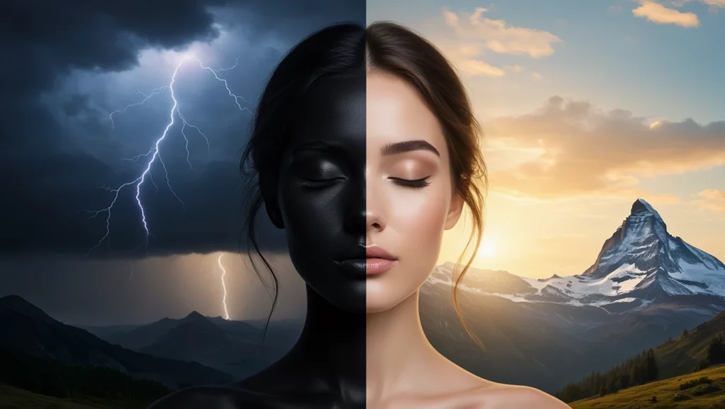 Az álom két oldala: vihar és nyugalom, a belső vívódás szimbóluma.