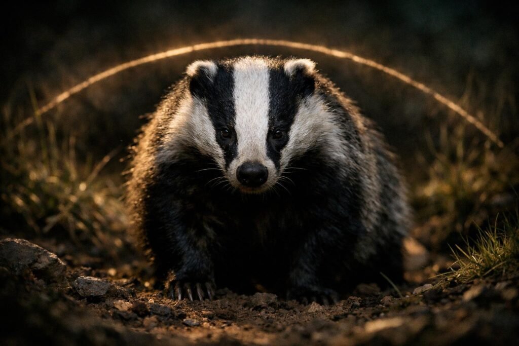 Álombeli borz szimbolizálja a védekezést és határhúzást