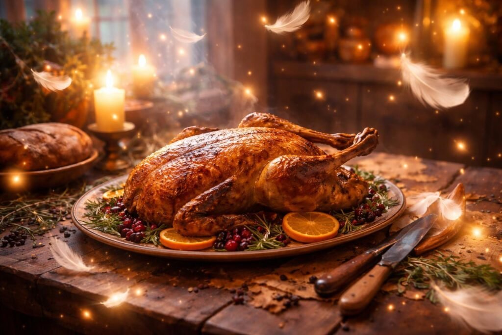 Libasült egy tányéron, fűszerezett és aranybarnára sült