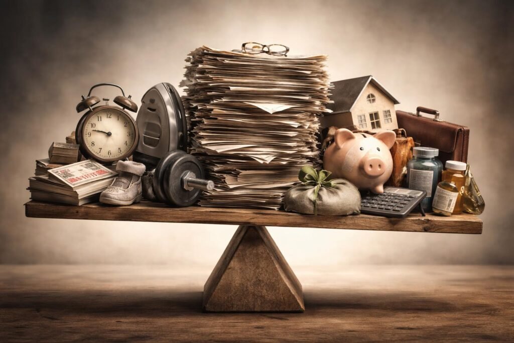 Lerobbant polc sok könyvvel és terhekkel