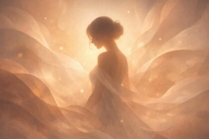 Csinos nő álomban, belső vágyak és önkép szimbóluma