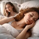 Álomszerű kéz bárányhimlős pöttyökkel a bőrön