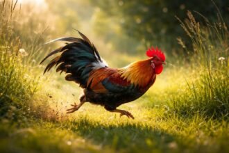 Kakas kerget egy embert a napsütéses réten, álom jelentése