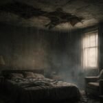 Leszakadó plafon álomban, bizonytalanság és változás jele