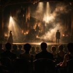 Álombeli opera jelenet, érzelmek és drámai pillanatok