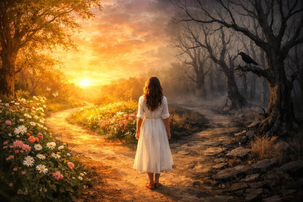 Csinos nő álombeli alakja pozitív és negatív jelentésekkel