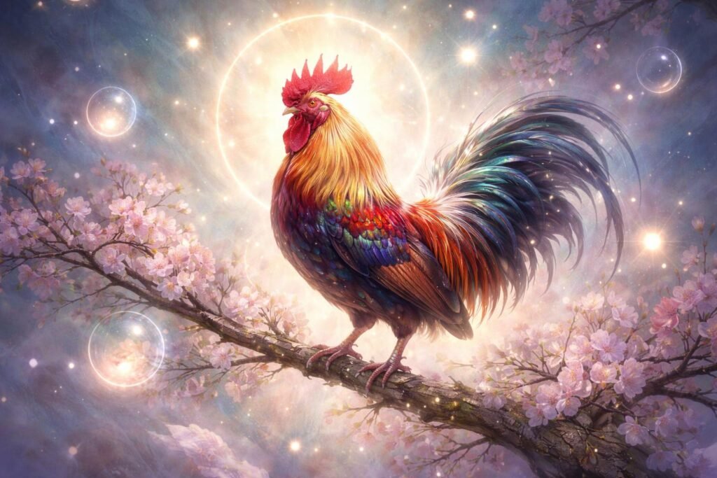 Kakas sziluettje a naplementében, spirituális álom jelentéseivel