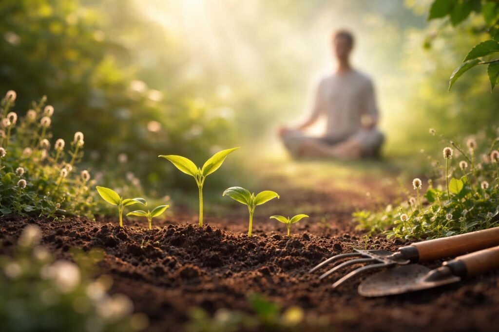 Tavaszi kert ültetés, új kezdet, növekedés, hosszú távú tervek