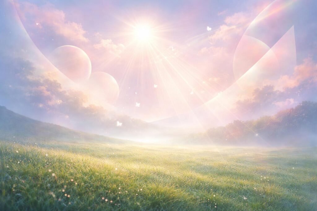 Frissen nyírt fű zöld mezője napsütésben, nyári hangulat