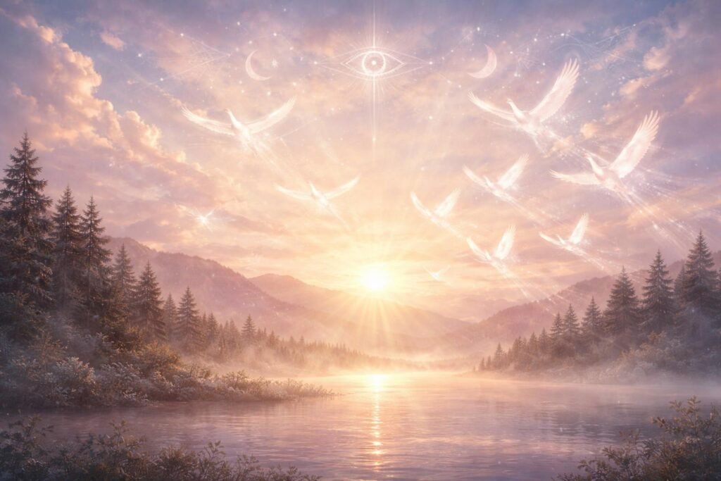 Vándormadarak visszatérése a tiszta égen, új kezdetek jele