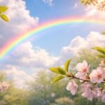 Tavaszi zápor utáni szivárvány a tisztulás és remény jeleként