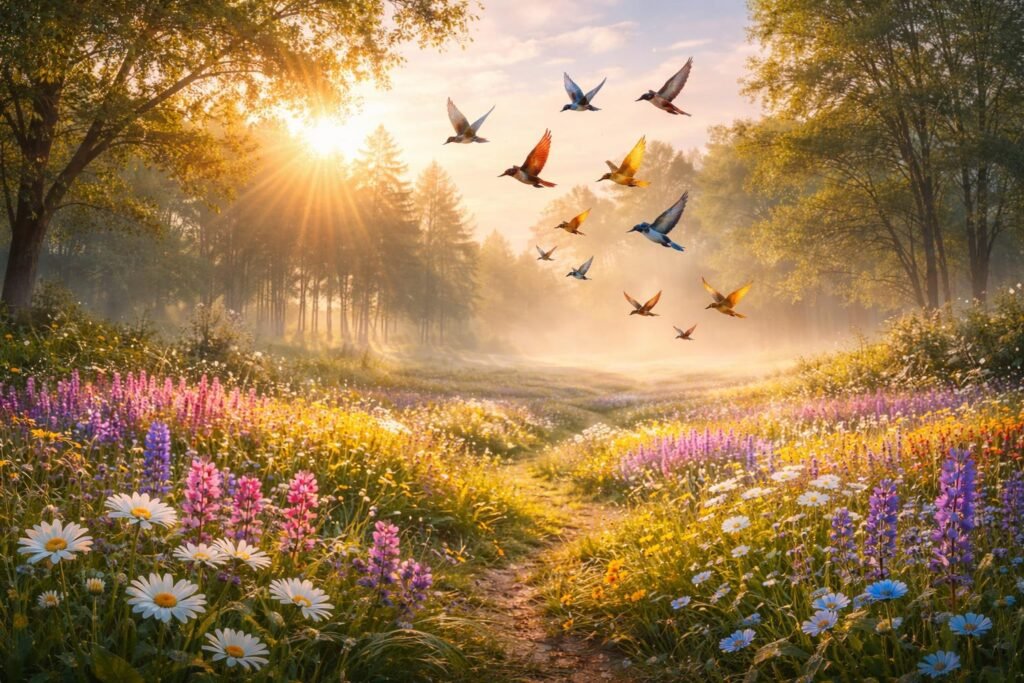 Vándormadarak csicsergése új lehetőségek közeledtét jelzi