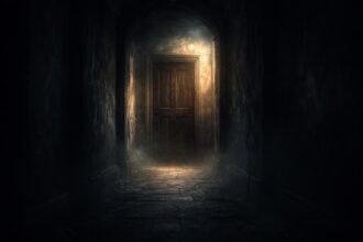 Zárt ajtó a folyosó végén, a szeretetből való kirekesztés szimbóluma