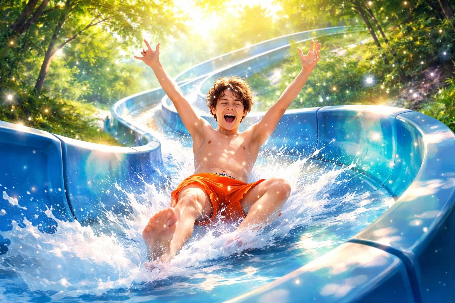 Vízicsúszdán lecsúszó ember az álom jelentéséről szóló cikkhez